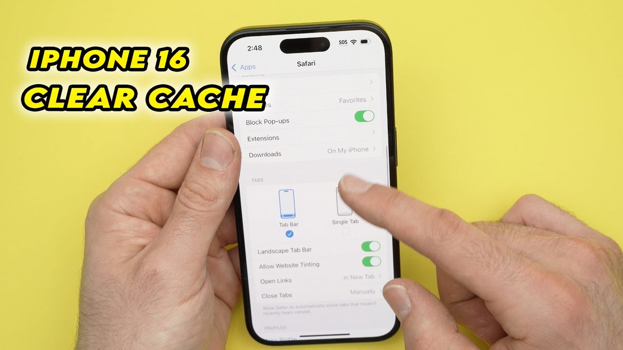 iPhone 16 / Pro: How to Clear the Cache