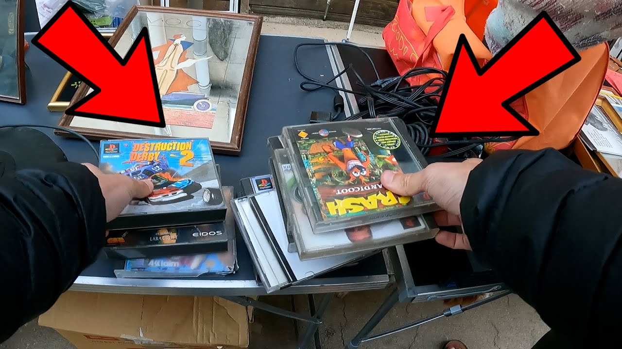 Enfin Un Bon Gros lot PlayStation 1 EN LIVE VIDE GRENIER ???