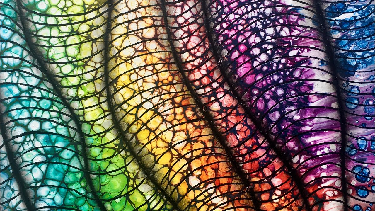 #119 EASY 3D ACRYLIC POUR PAINTING