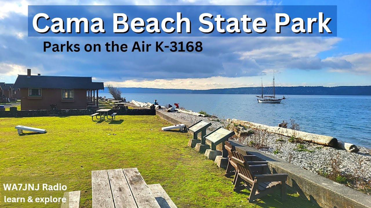 Cama Beach, WA | Japan & Alaska w/ Random Wire Antenna | POTA K-3168