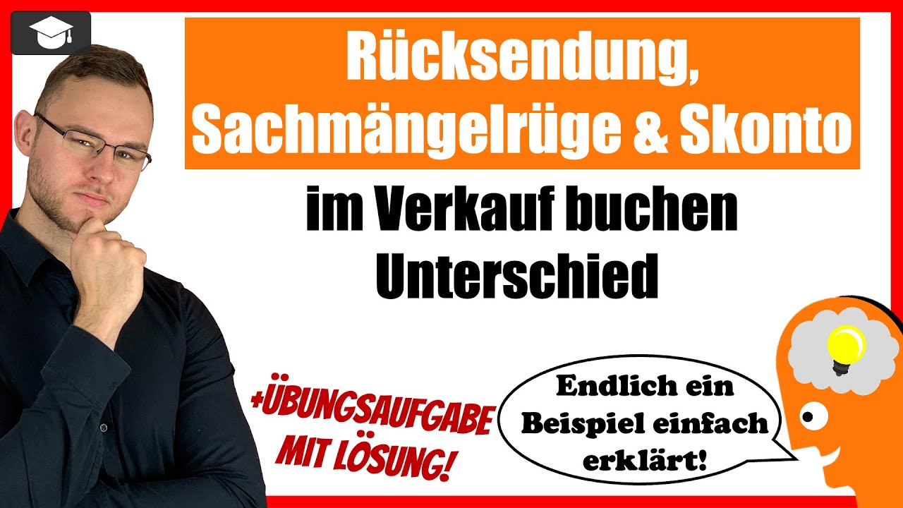 Rücksendung, Sachmängel und Skonto im Verkauf verstehen