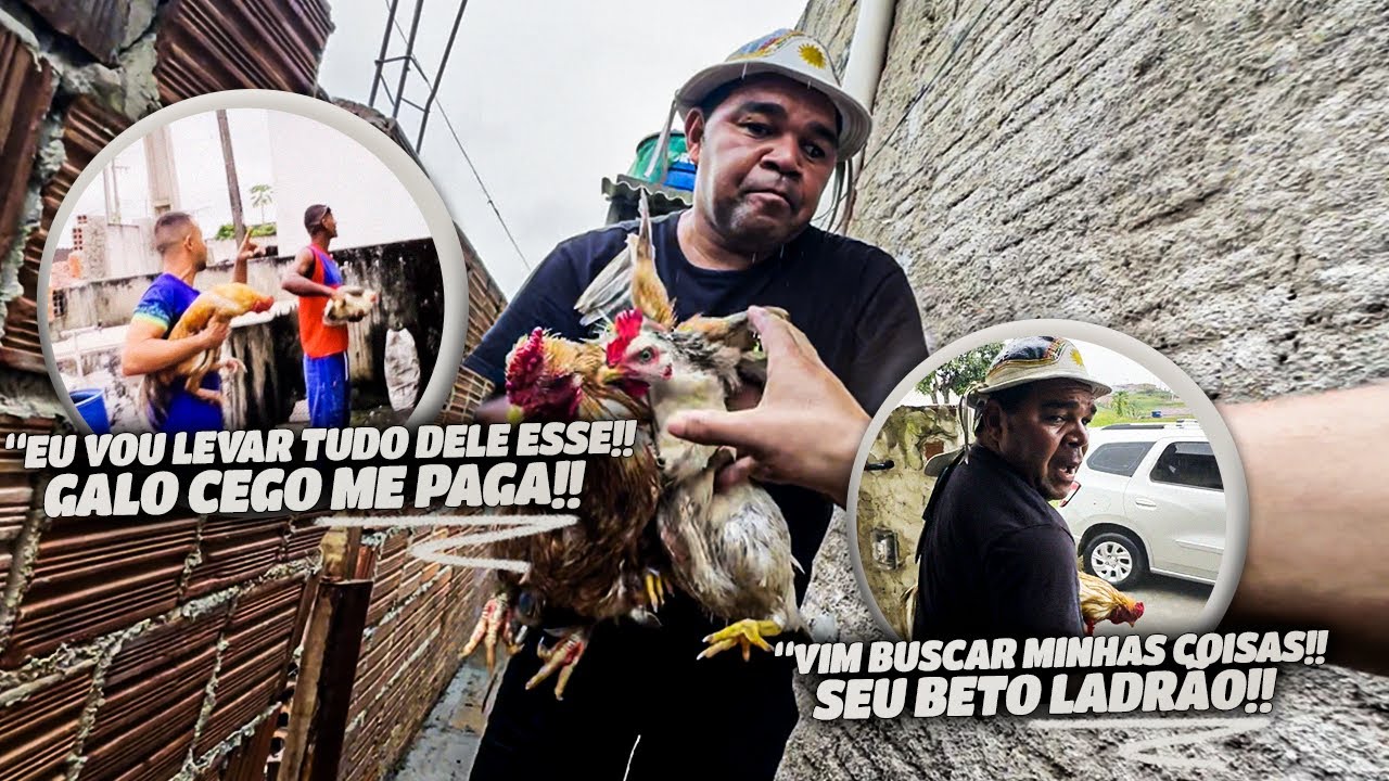 ERIK E BETO PEDREIRO CHAMOU OS CARAS PRA LEVAR O GALO E A BICICLETA DE GALO CEGO | GALO CEGO