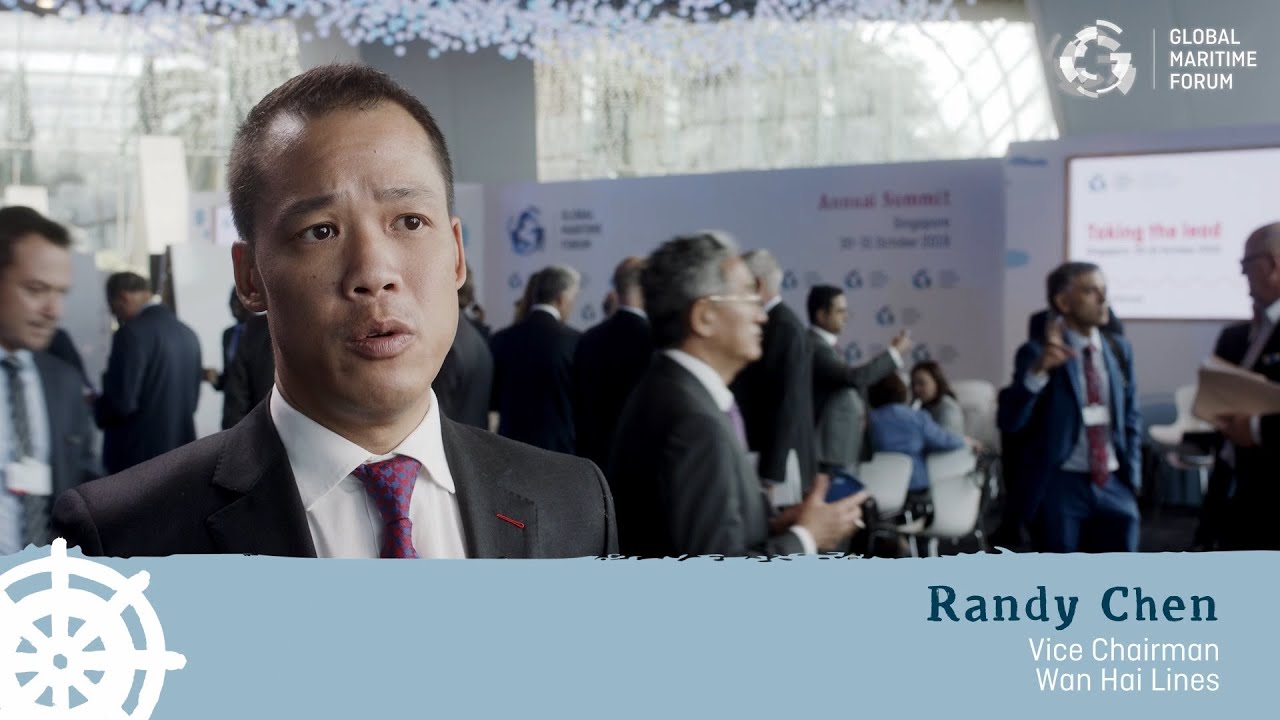Snapshot with Wan Hai Lines' Randy Chen at the Global Maritime Forum's Annual Summit 2019