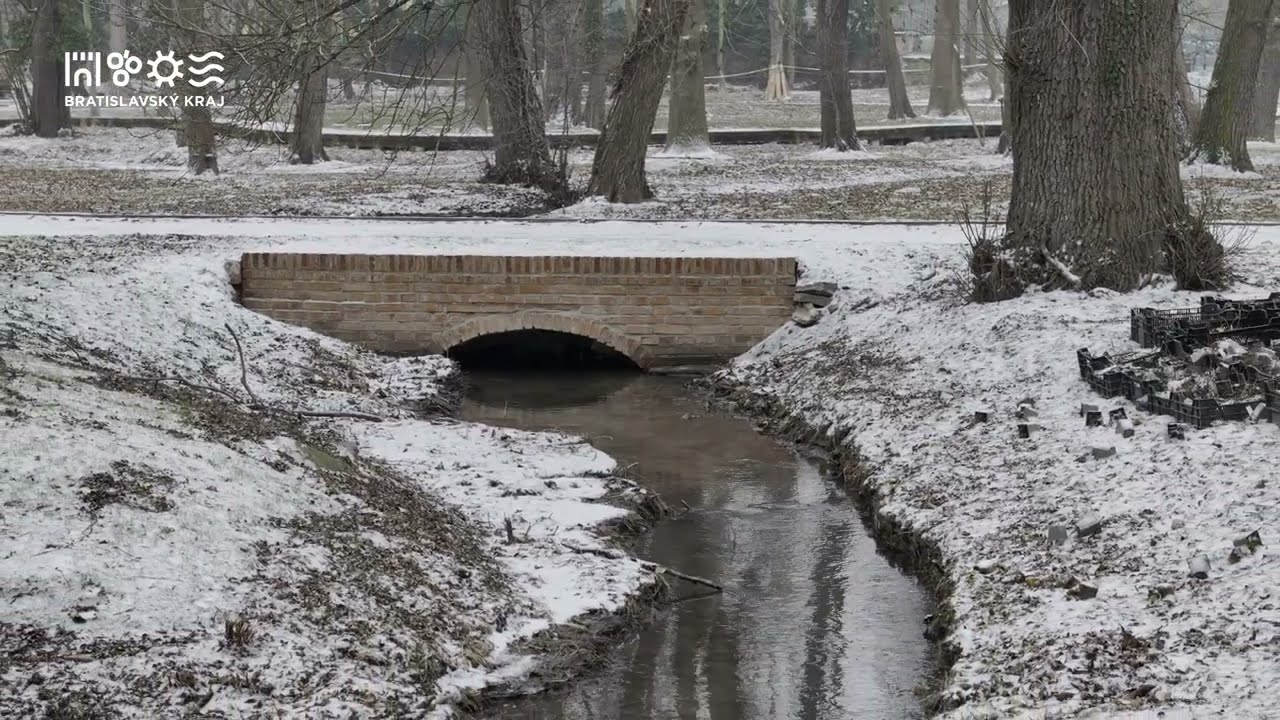 Ako v rozprávke. Stupavský kaštieľsky park pod snehom