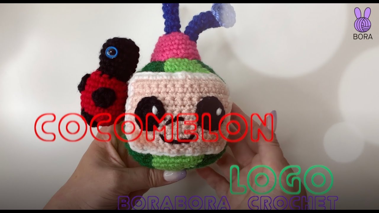 Crochet Cocomelon LOGO Tutorial, Amigurumi Cocomelon, FREE PATTERN