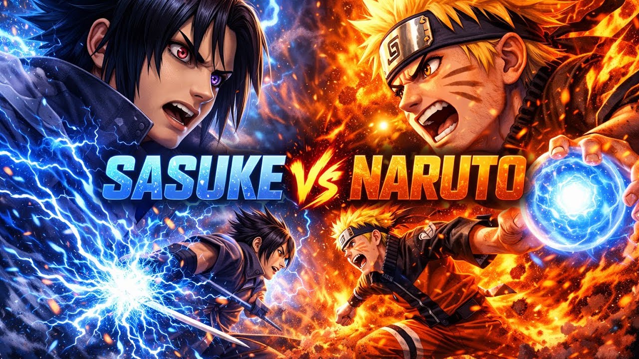 Sasauk vs Naruto 🔥 apic bettel in Naruto ultimate ninja Storm game 