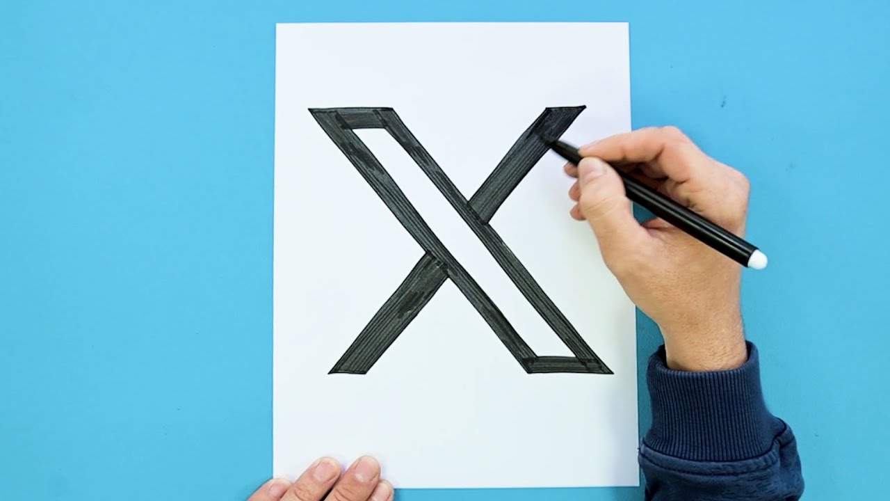 How to draw X Logo (formerly Twitter)