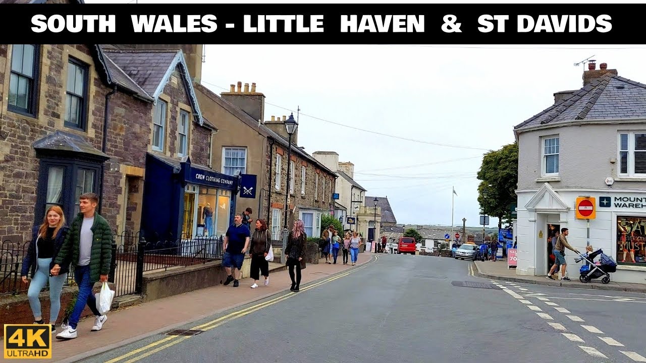 England: [4K] Walk | Little Haven | St Davids | Small Village and City in England