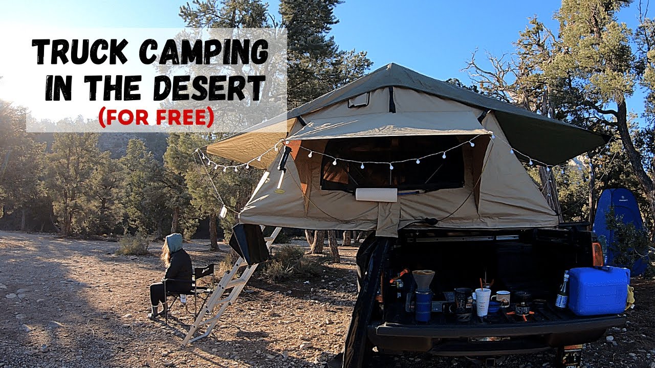 Truck Camping near Las Vegas for FREE to escape the heat