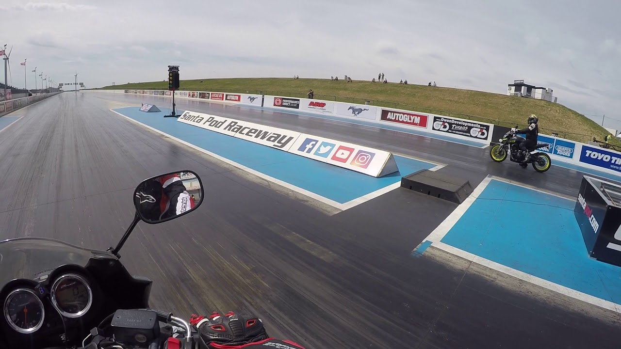 Bandit 1250s vs Yamaha mt-09 drag race