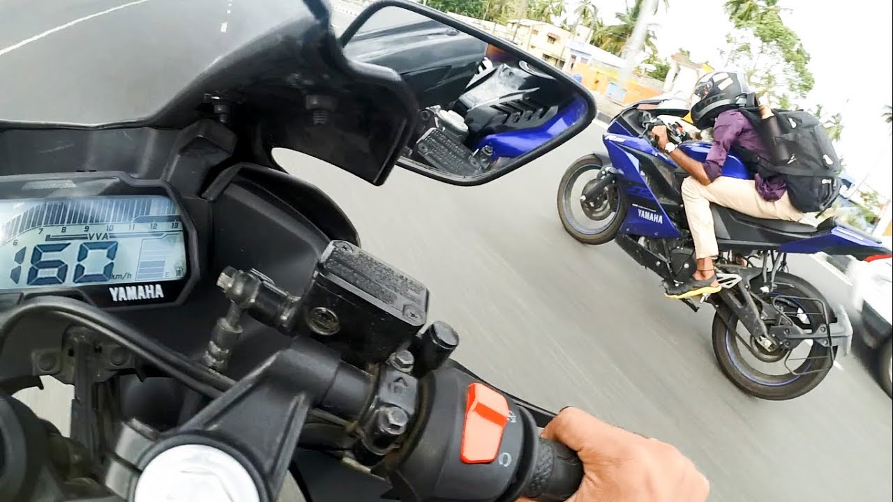 R15 V3 ABS (2019) vs R15 V3.0 (2018) | RACE | TOP END | 160 KMPH!!
