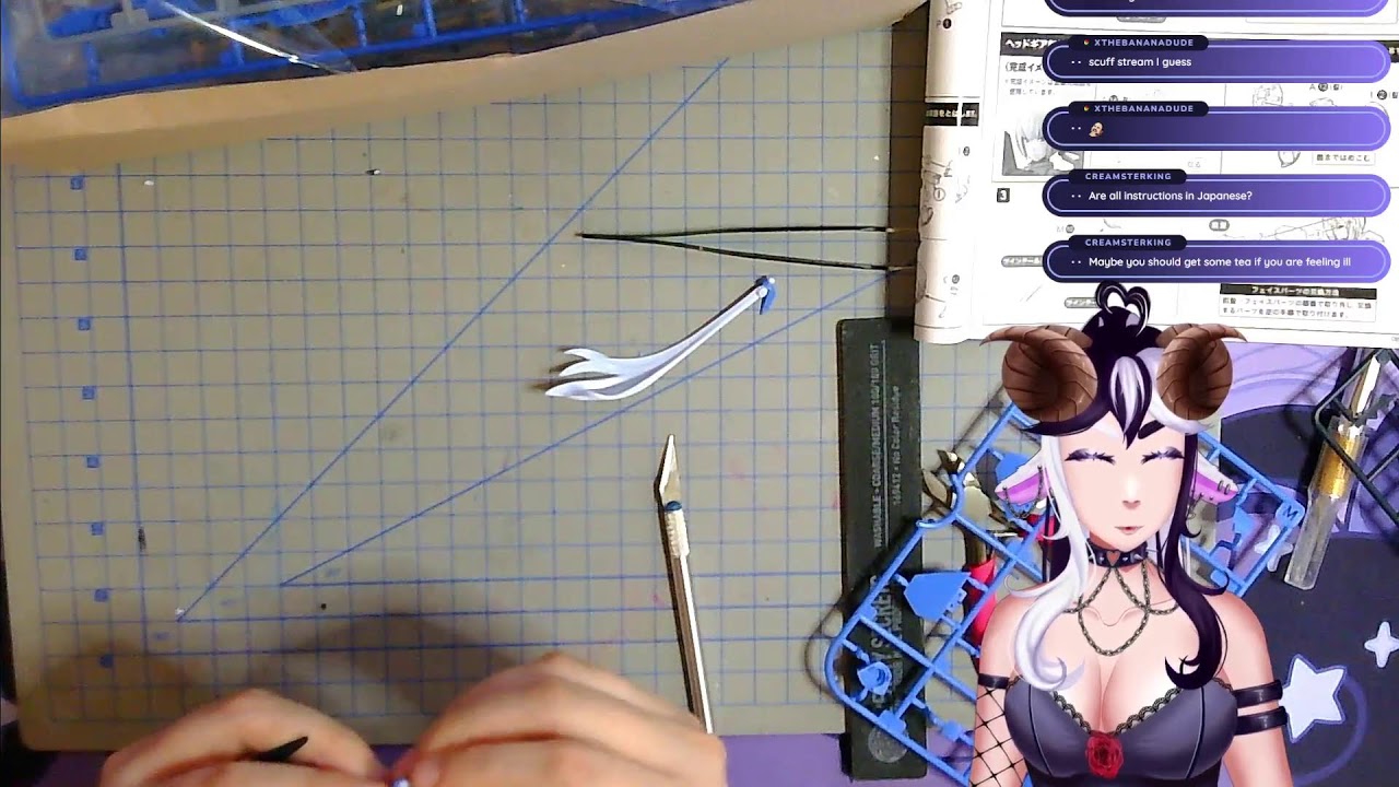Building my First Gunpla! [Vtuber]
