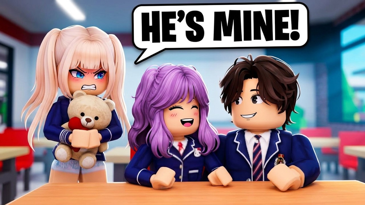 The new boy in my class | Violet Roblox TV