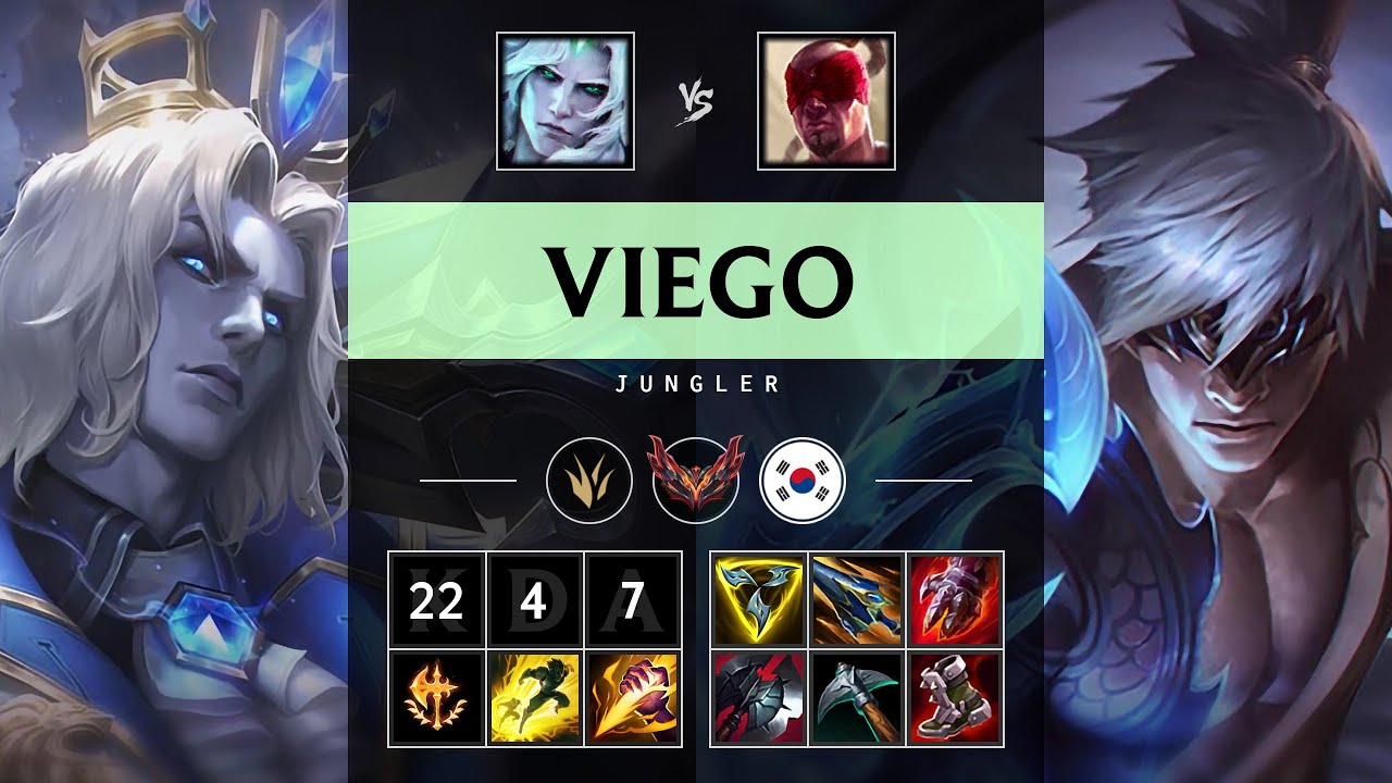 Viego Jungle vs Lee Sin: Triple Kill, Legendary - KR Grandmaster Patch 14.20