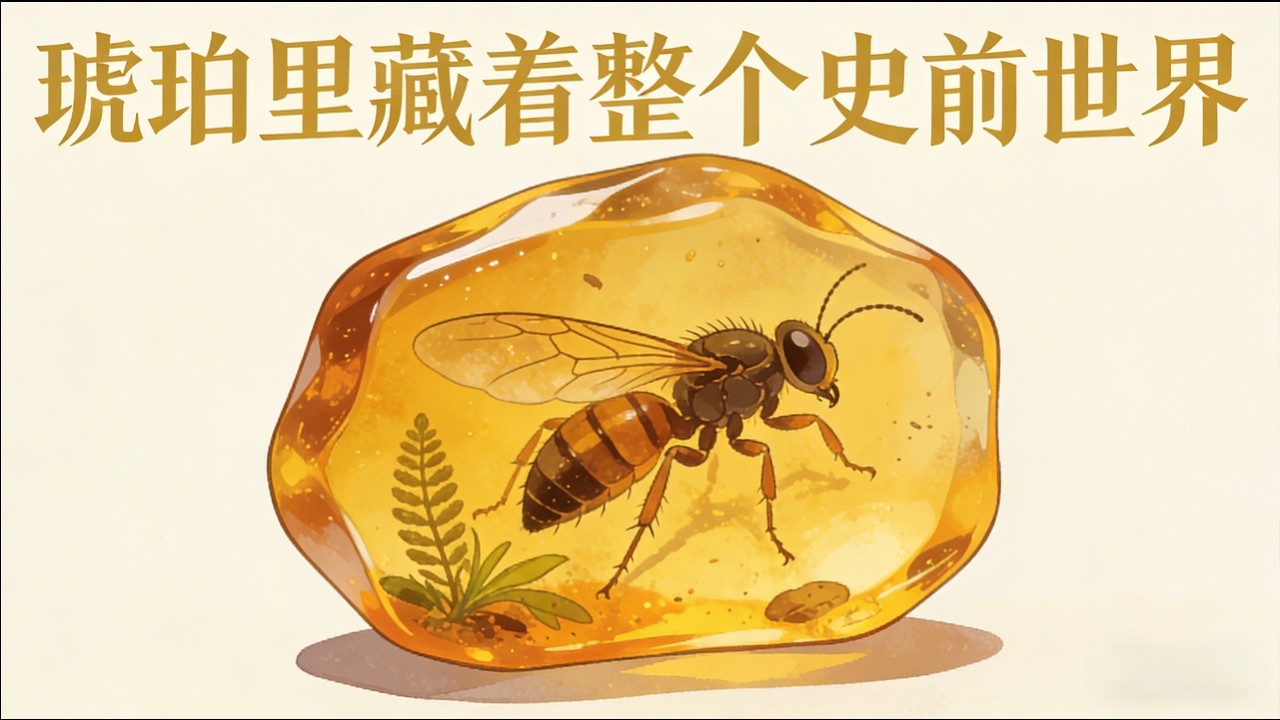 一亿年前的生命瞬间 #琥珀 #远古生物 #知识前沿派对 #青年创作者成长计划 #涨知识