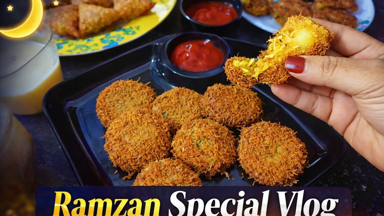 🌙✨First Roza Ramzan Vlog | 4AM Sehri Routine | Iftari Special Russian Cutlet Recipe