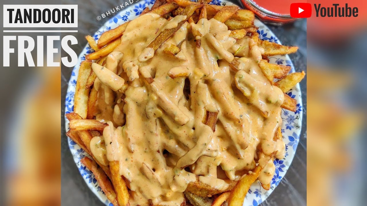 Tandoori Fries | Crispy Fries with Creamy, Cheesy and Spicy Tandoori Sauce Recipe by Bhukkadnumber1