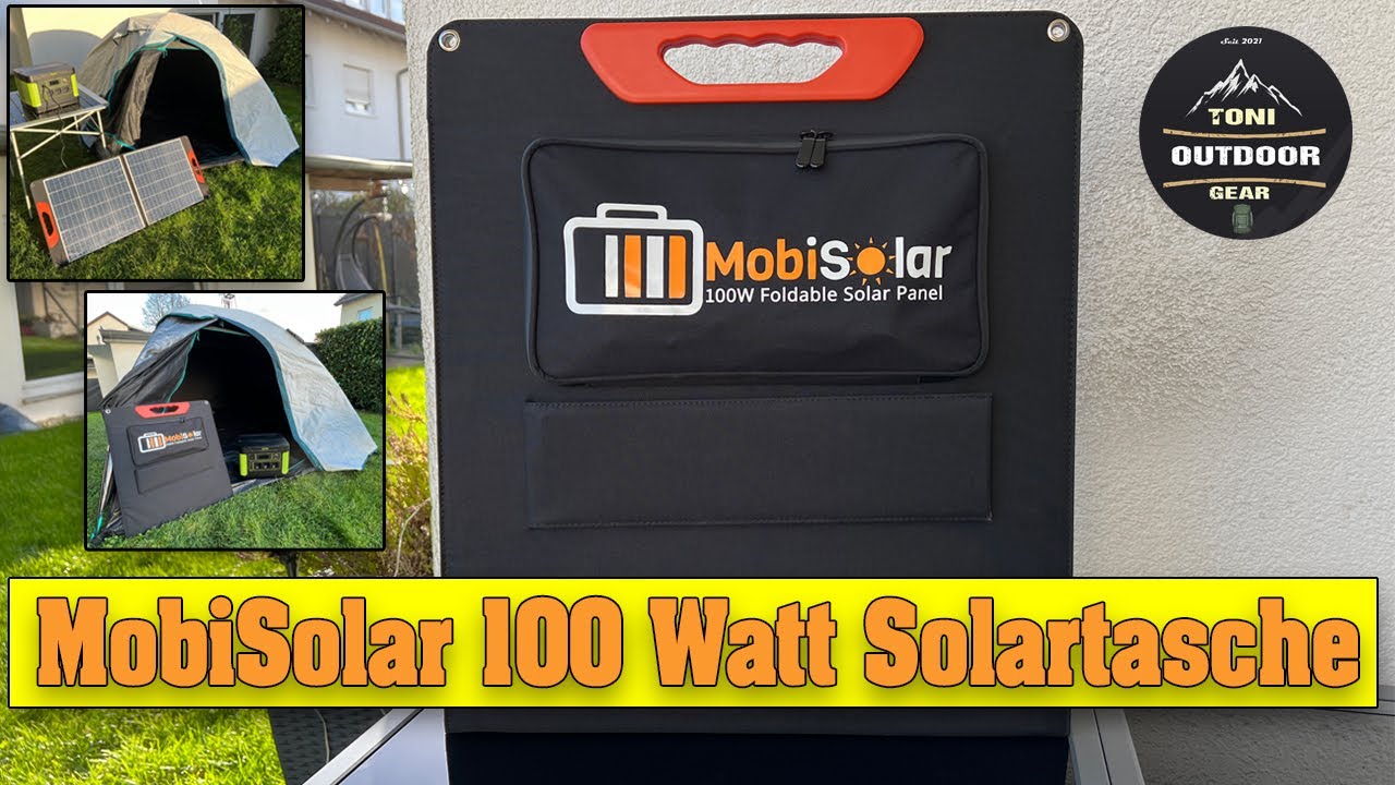 Mobisolar 100 Watt Solartasche Test f&uuml;r Camping #wohnmobil  #outdoors #solartasche  #balkonkraftwerk