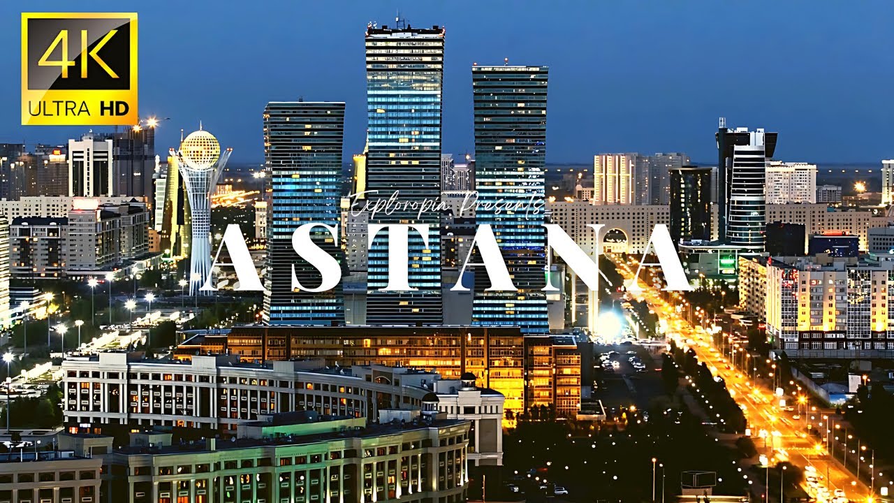 Astana (Nur Sultan), Kazakhstan in 4K 60 FPS HDR ULTRA HD Dolby Vision Cinematic Video