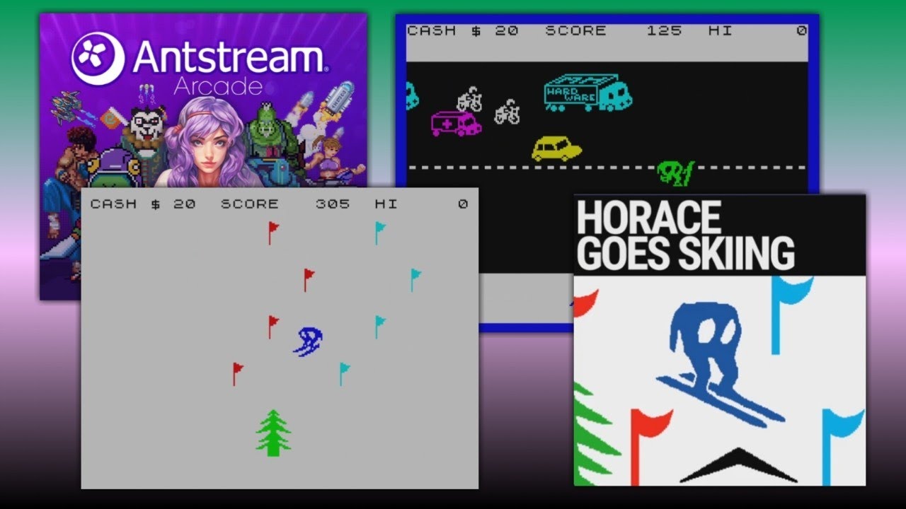 Horace Still Goes Skiing in 2026 on Antstream Arcade. ZX Spectrum Classic