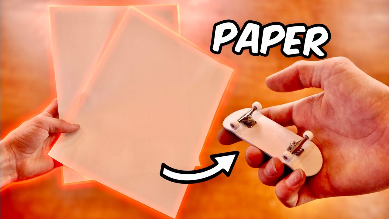 Making a PERFECT Fingerboard Out of PAPER