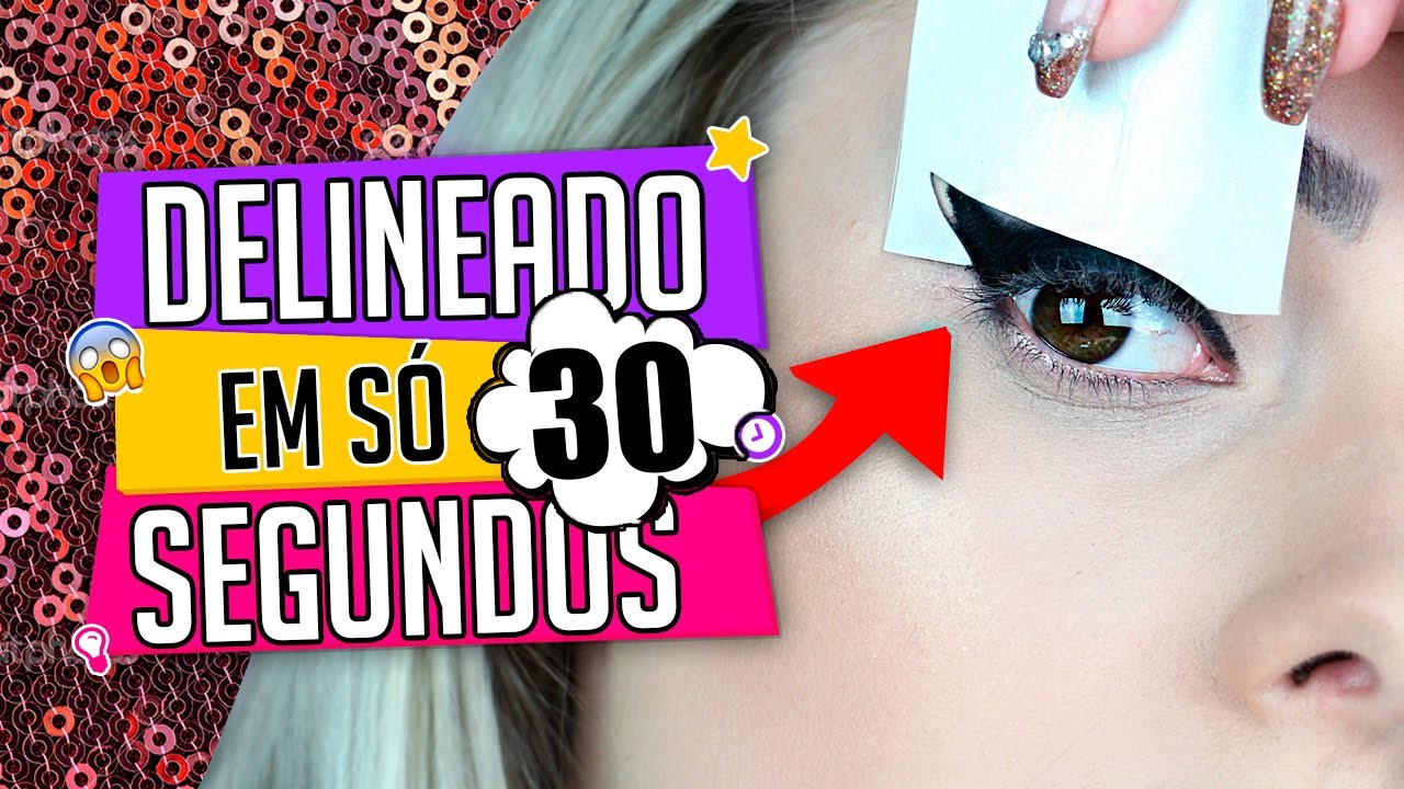 DELINEADO EM 30 SEGUNDOS - COMO FAZER? | Amanda Domenico