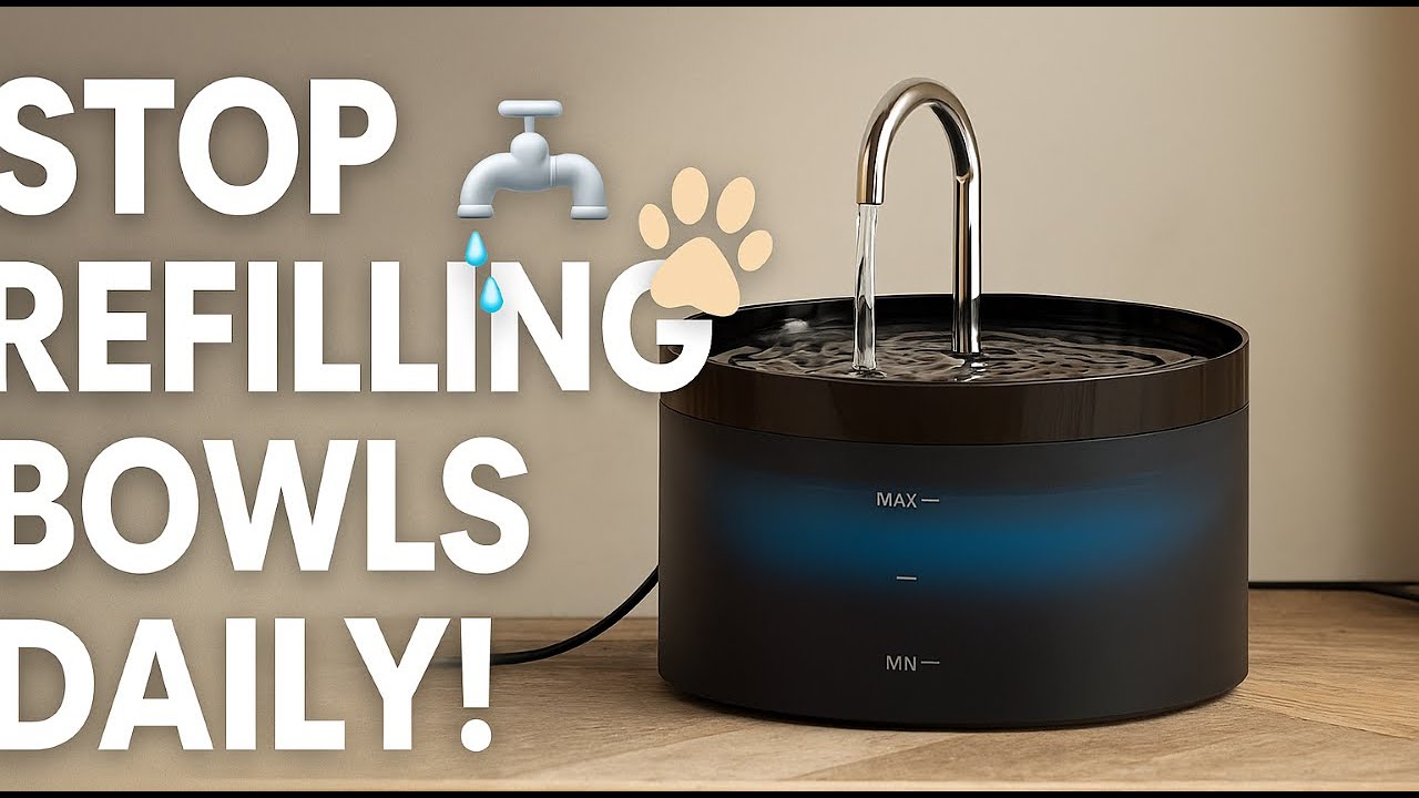 Game-Changer Pet Water Fountain 🐾 2L Large Capacity | Stop Refilling Every Day!