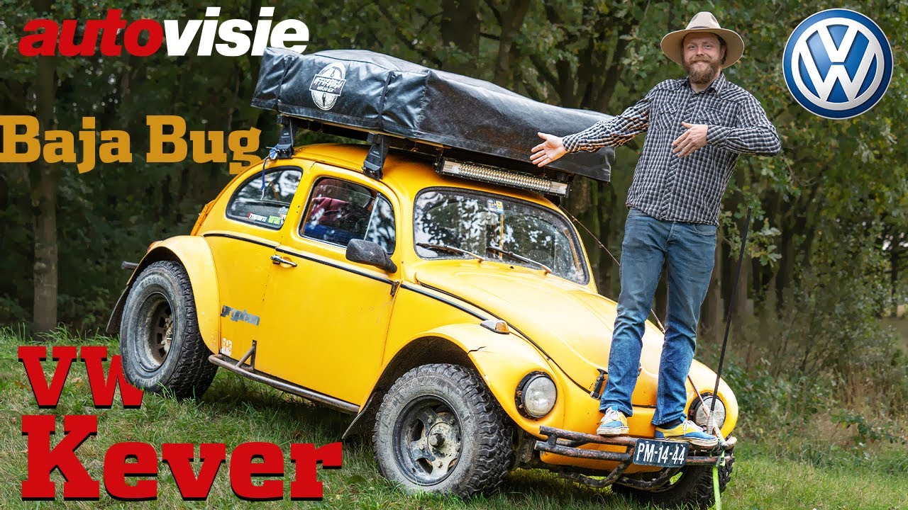 Volkswagen Kever Baja Bug met daktent | Autovisie | Uw Garage | 4K