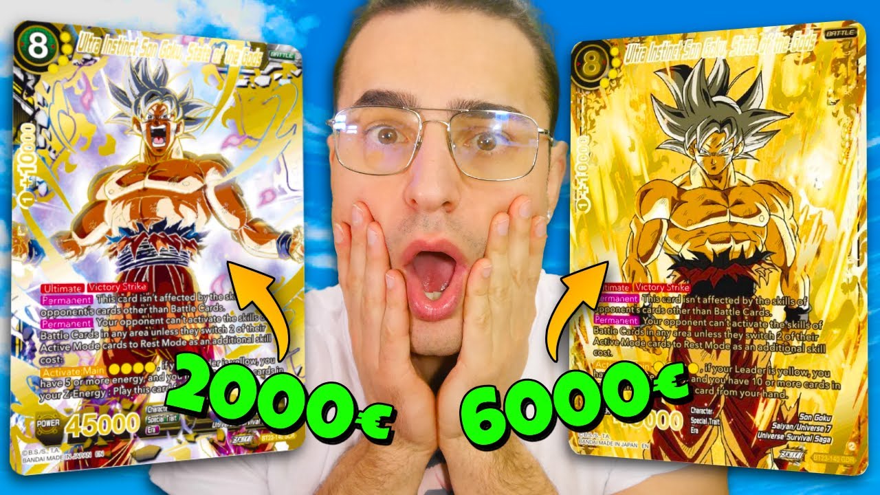 HO TROVATO LA CARTA DRAGON BALL DA 2000€ (Goku Ultra Istinto State of the Gods)