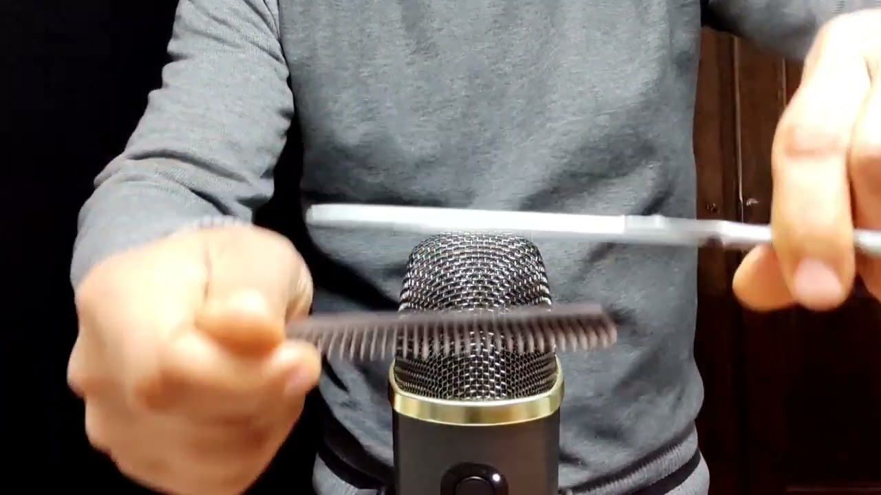 ASMR ✂️ The sound of shaving with scissors 💤✂️
