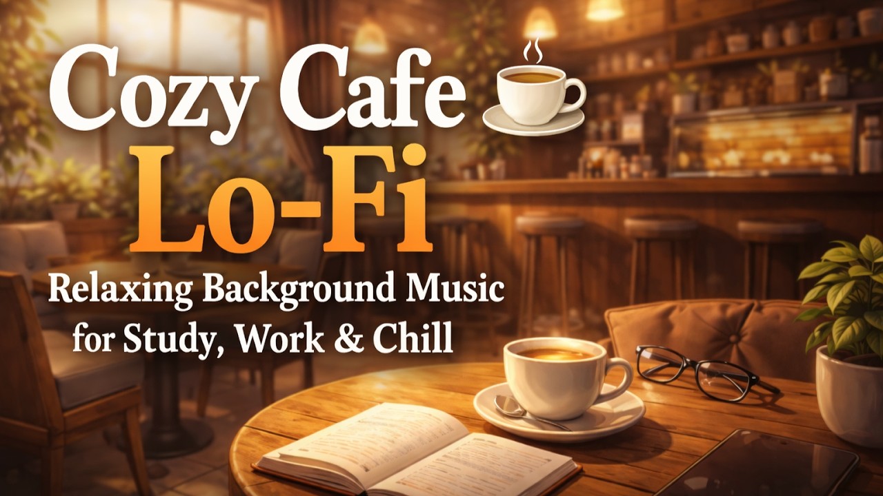 Cozy Cafe Lo-Fi ☕ Relaxing Background Music for Study, Work & Chill