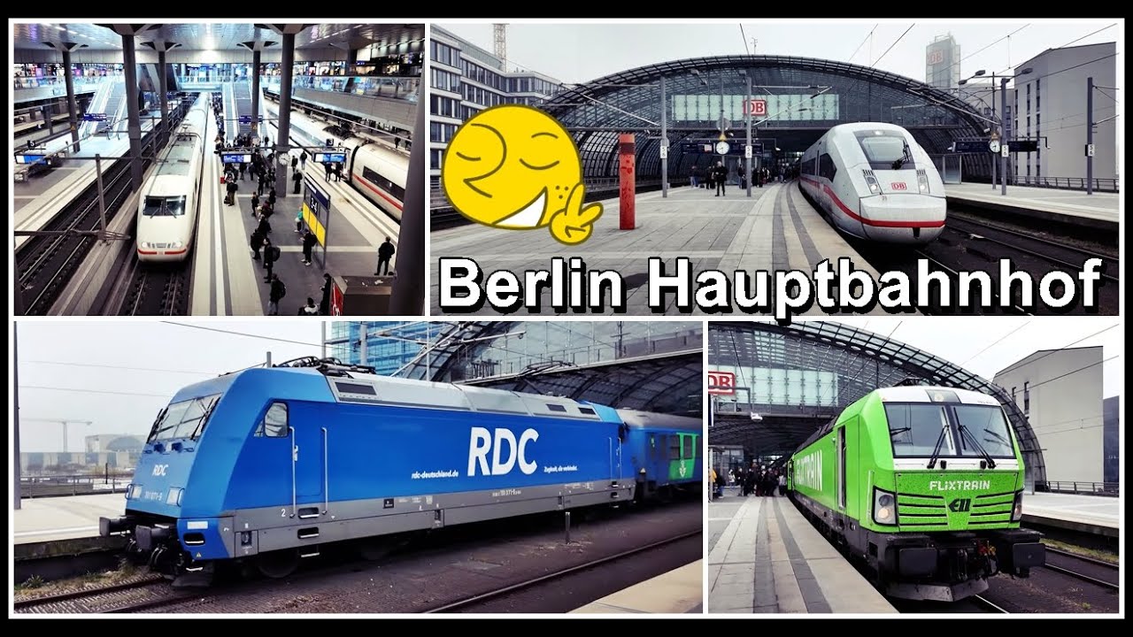 Früh morgens beim grossen Berlin Hauptbahnhof | Deutschland 2025