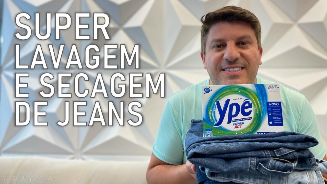 Lavando Jeans na Lava e Seca Midea Storm Wash