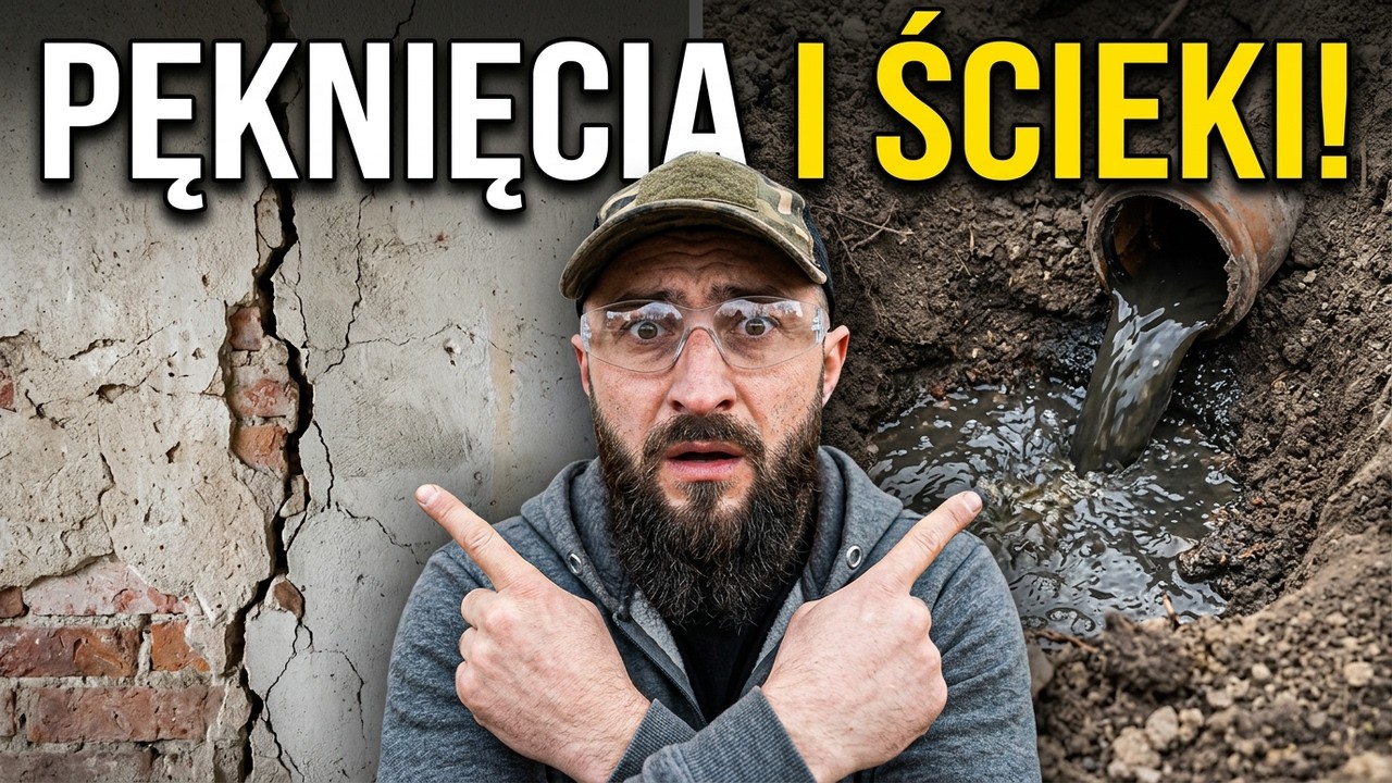 Kolejne niespodzianki podczas remontu! Pęknięta ściana i ścieki do gruntu!!!