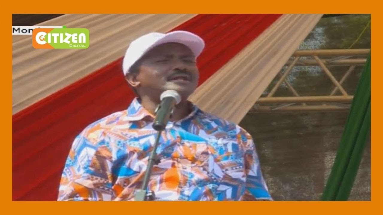Wiper leader Kalonzo Musyoka drums up support for BBI report during Mombasa rally