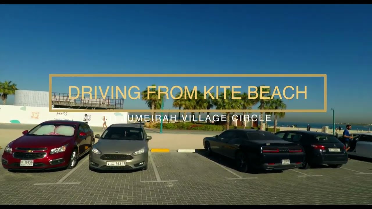 Dubai Virtual Driving From Kite Beach | Sun Set Beach To JVC Jumeirah Village Circle Dubai UAE