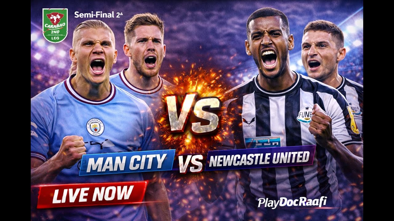Manchester City v Newcastle United Carabao Cup Semi-Final LIVE EA SPORTS FC 26 #EASportsFC26 #shorts