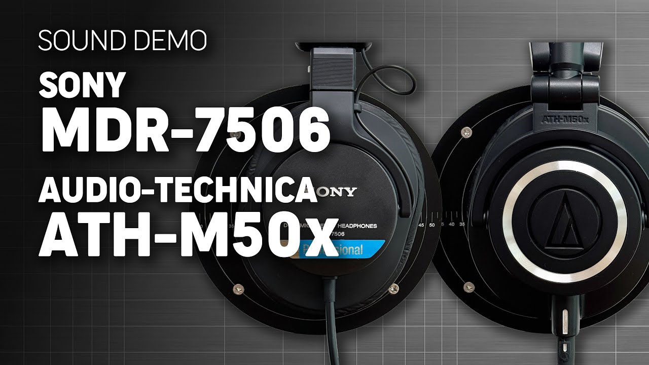 Sony MDR-7506 vs Audio-Technica ATH-M50x | Sound Demo