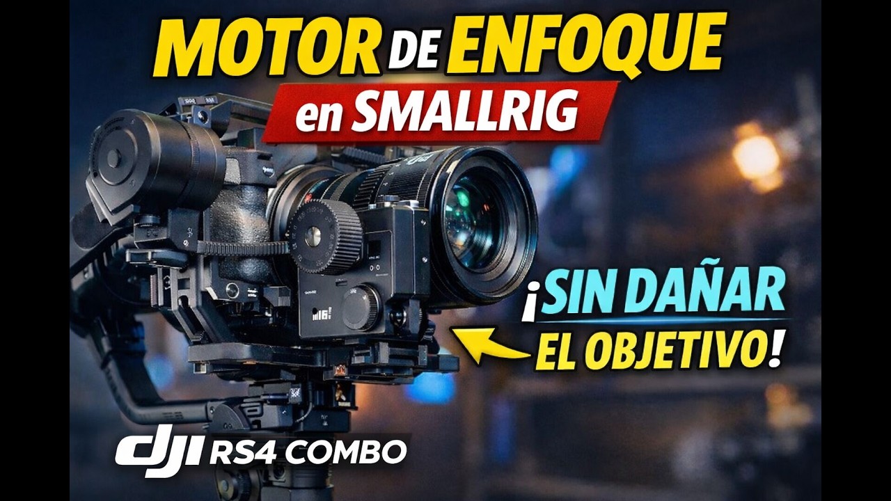 DJI RS4 Combo: Cómo montar el Focus Motor en SmallRig y calibrarlo SIN dañar el objetivo