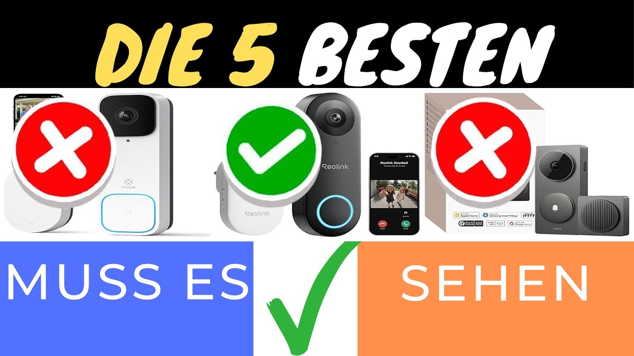 DIE BESTEN VIDEO-TÜRKLINGELN 2025 📹🔔 | TEST & VERGLEICH DER TOP 3 MODELLE!