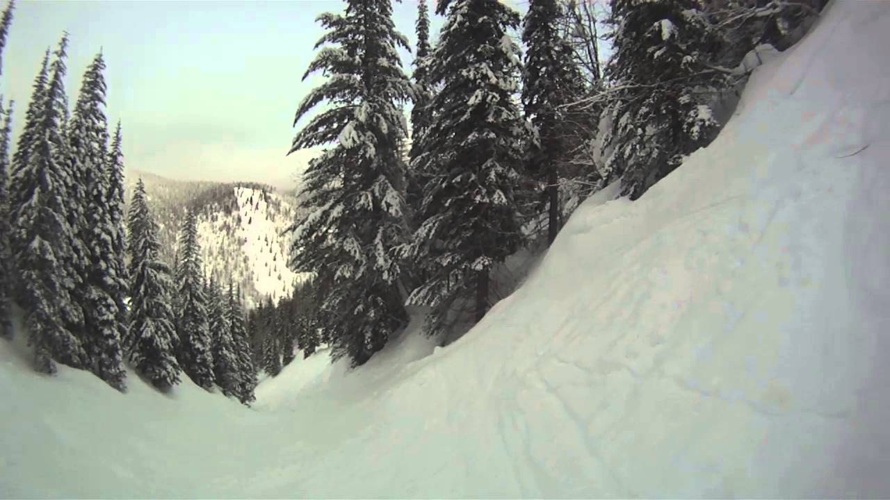 A run down the double black diamond run 