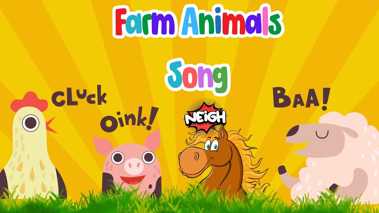 The Animals On The Farm | Animals and Farm Song for Kids