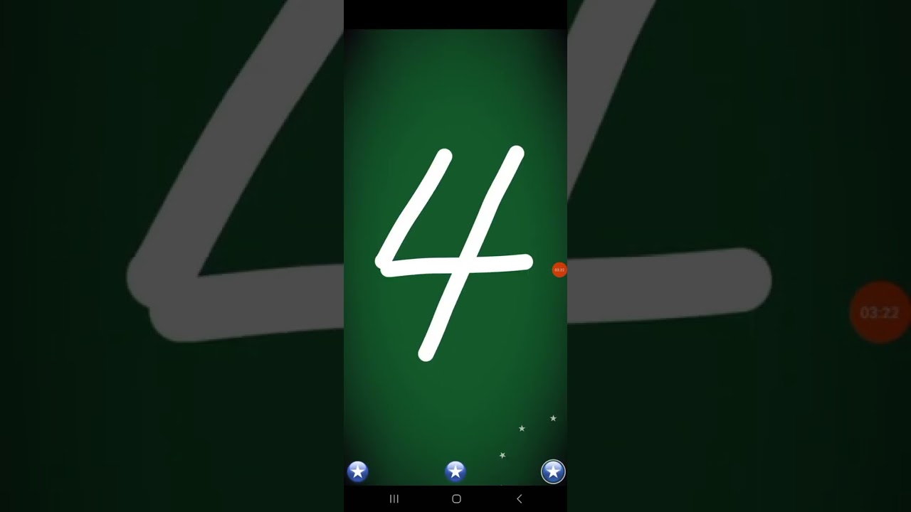 Letter School English ZB Cursive Style Numbers 1 to 10 (Old Version ; Gold) Speed 3x 