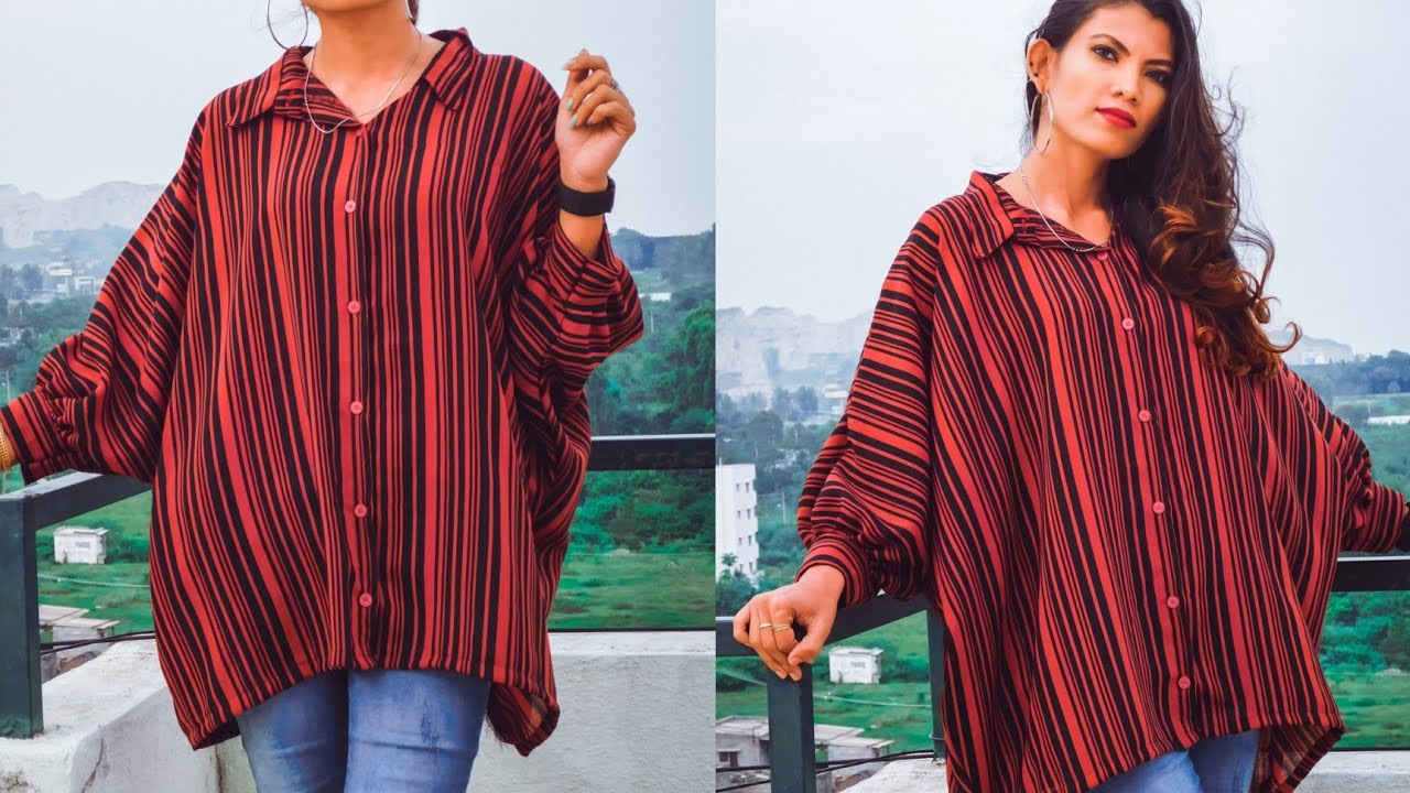 Latest shirt cutting and stitching tutorials/hijabi model shirt