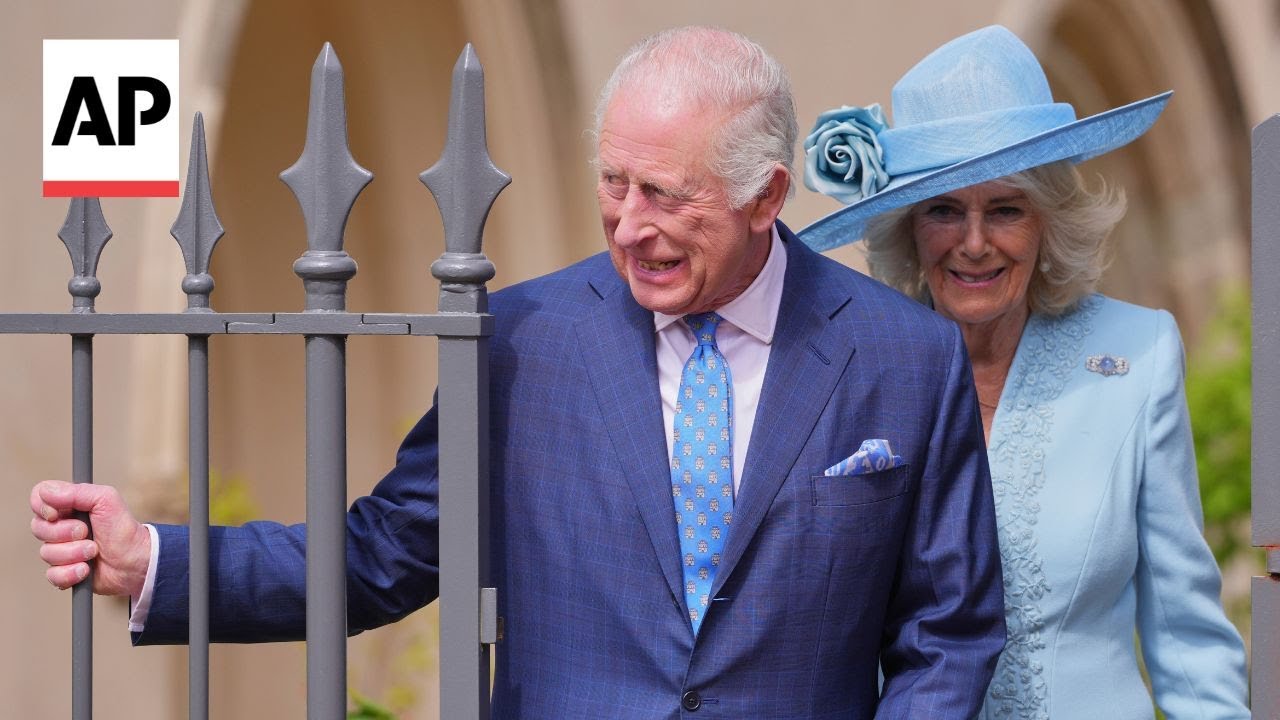 British Royals attend Easter service at St. George's Chapel in Windsor