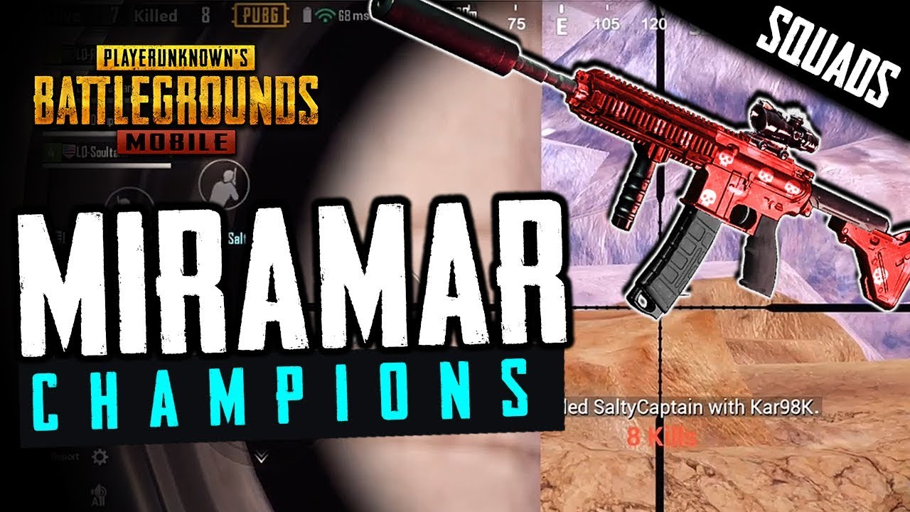 MIRAMAR CHAMPS! Играйте в отряд по полной в PUBG Mobile
