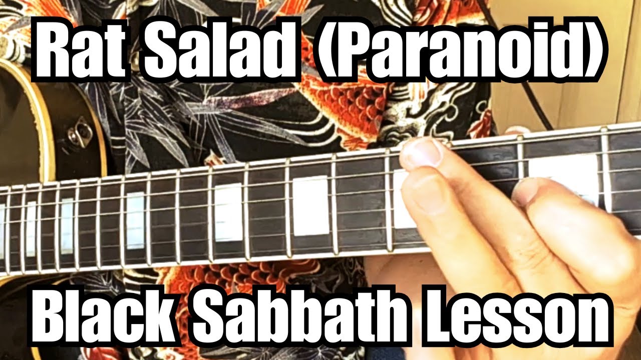 RAT SALAD Black Sabbath GUITAR LESSON w/ Solo and Tab!