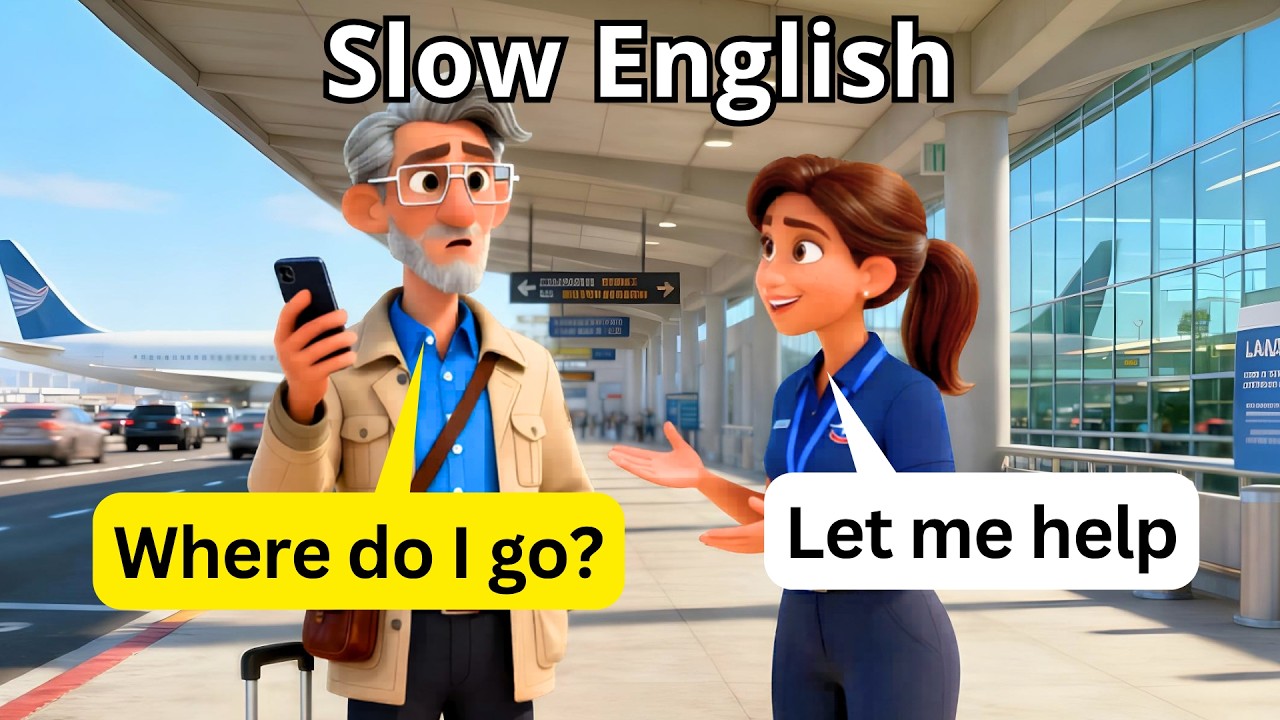 10 Easy English Conversations for Travel in the US | Real Life Dialogues A1 A2 Los Angeles