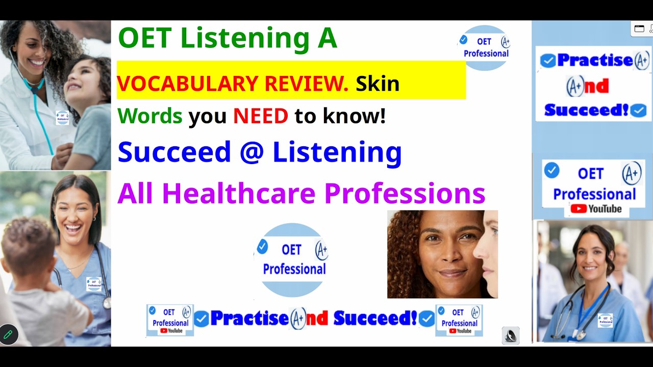 OET Listening A Vocabulary Skin