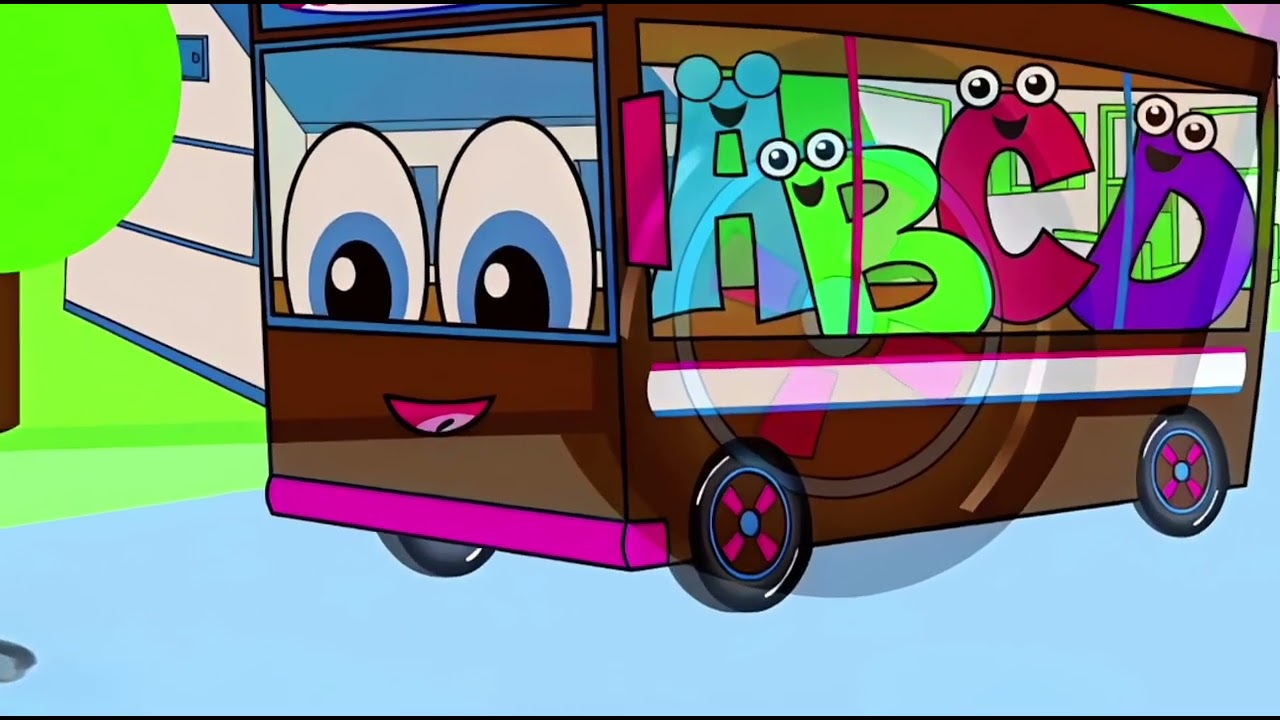 🚌🎈 Wheels on the Bus ABC Ride | Fun Alphabet Adventure Song 🎵 - Kids World 